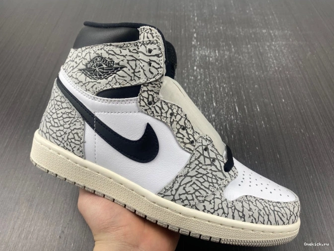 One Kick White DZ5485-052 Cement High OG Air 1 Jordan 0722